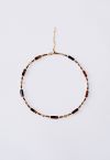 Natural Tiger's Eye Spliced Beaded Necklace