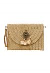 Braided Tassel Pendant Envelope Bag