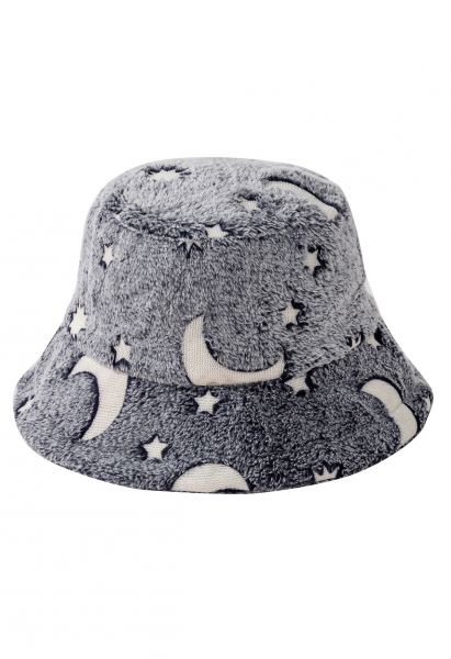 Starry Sky Bucket Hat in Grey