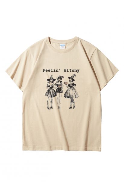 Feelin' Witchy Girly Pattern T-Shirt