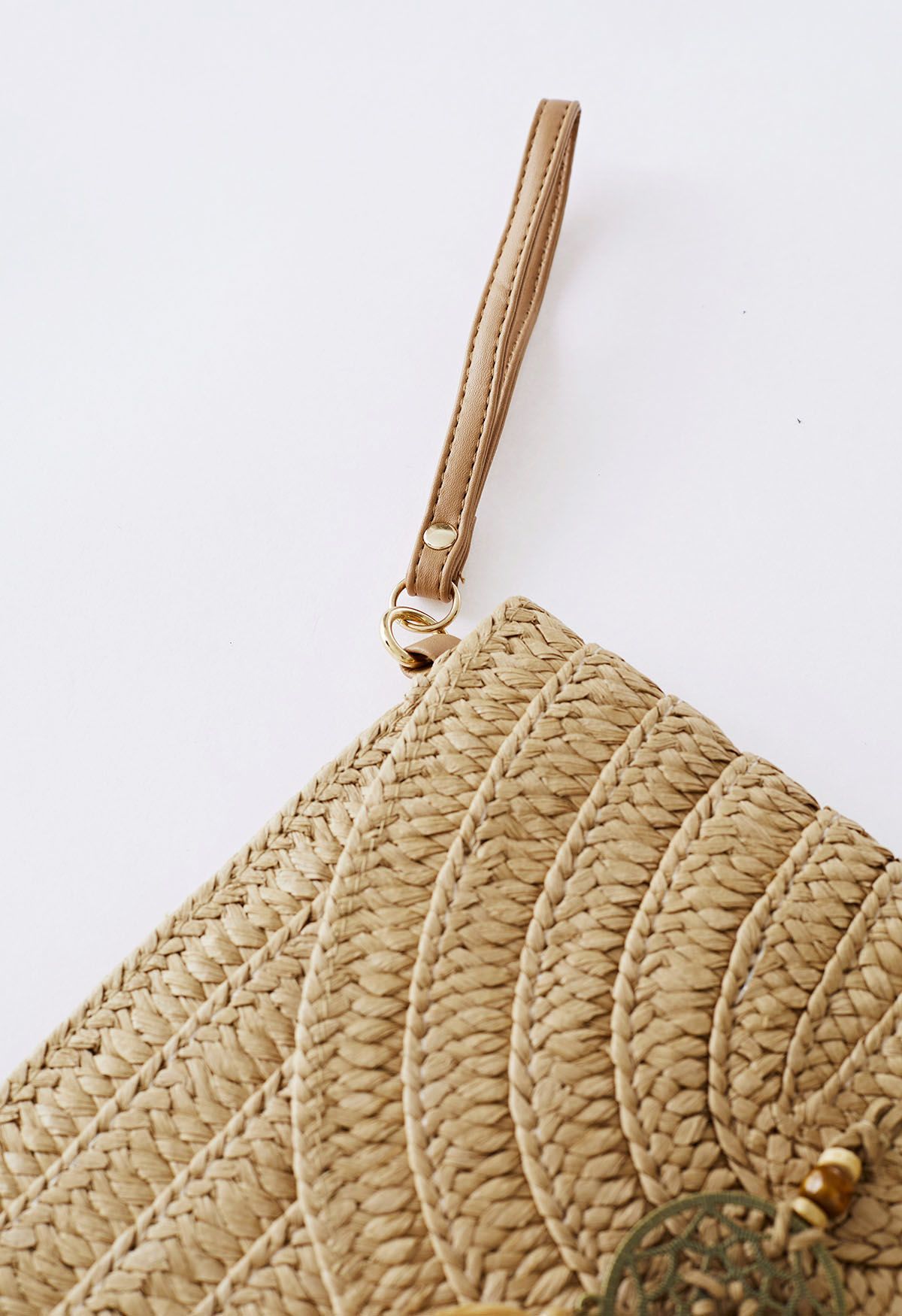 Braided Tassel Pendant Envelope Bag