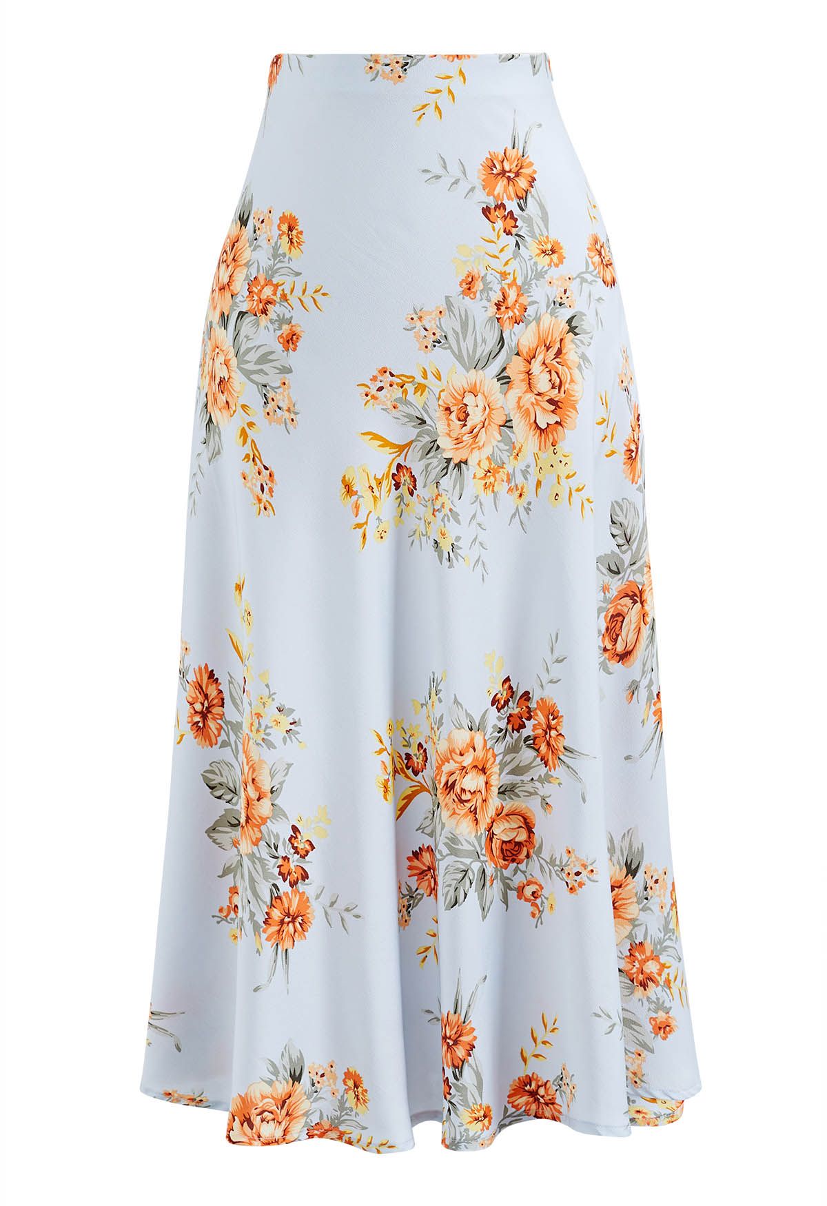 Floral Printed Cami Top and Skirt Set