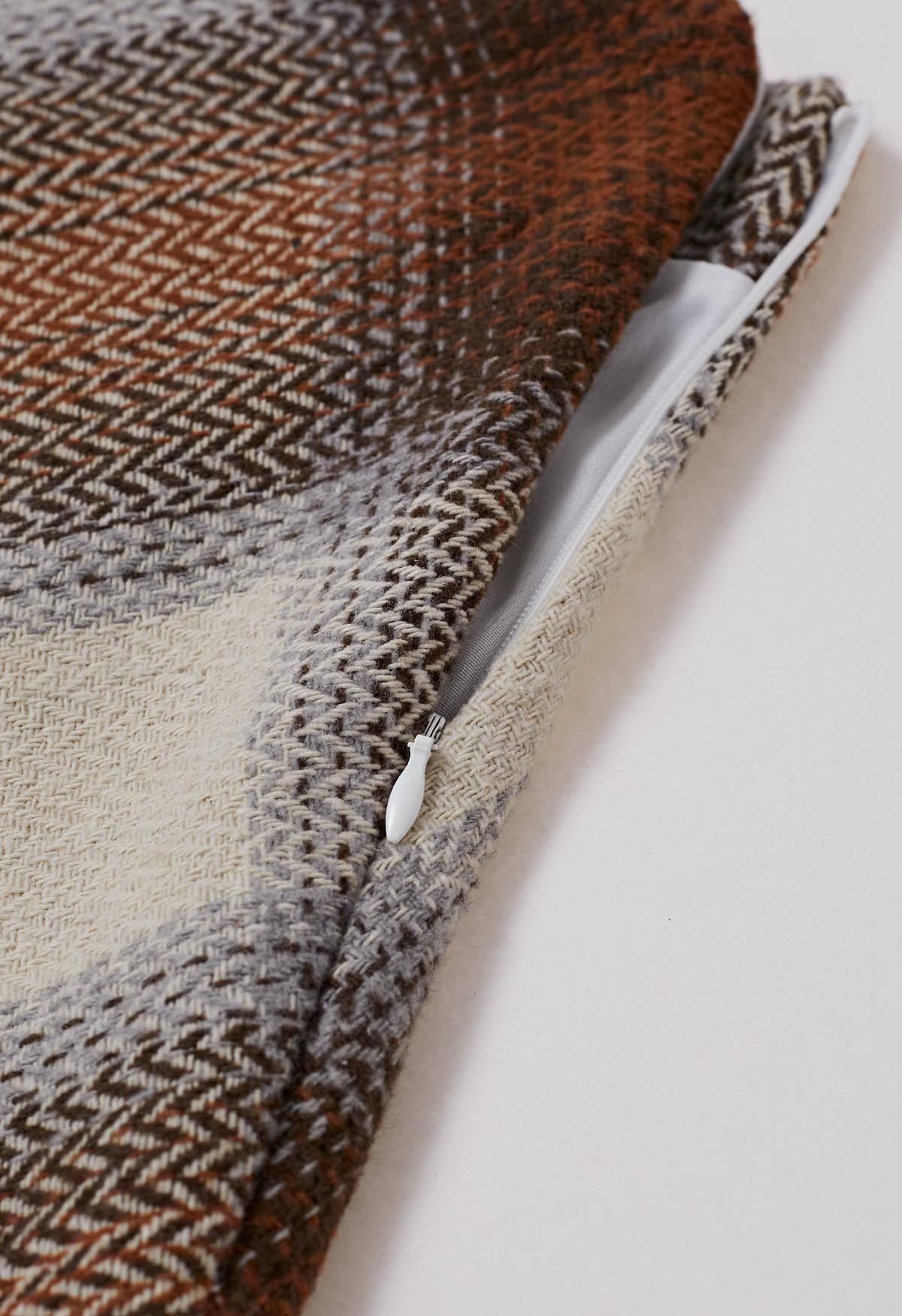 Exquisite Plaid Pattern Wool-Blend Mini Skirt