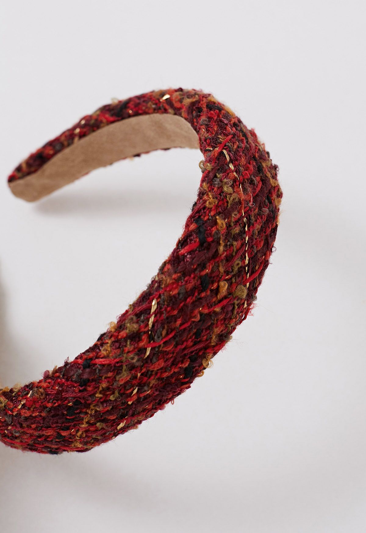 Red Tweed Wide Edge Headband