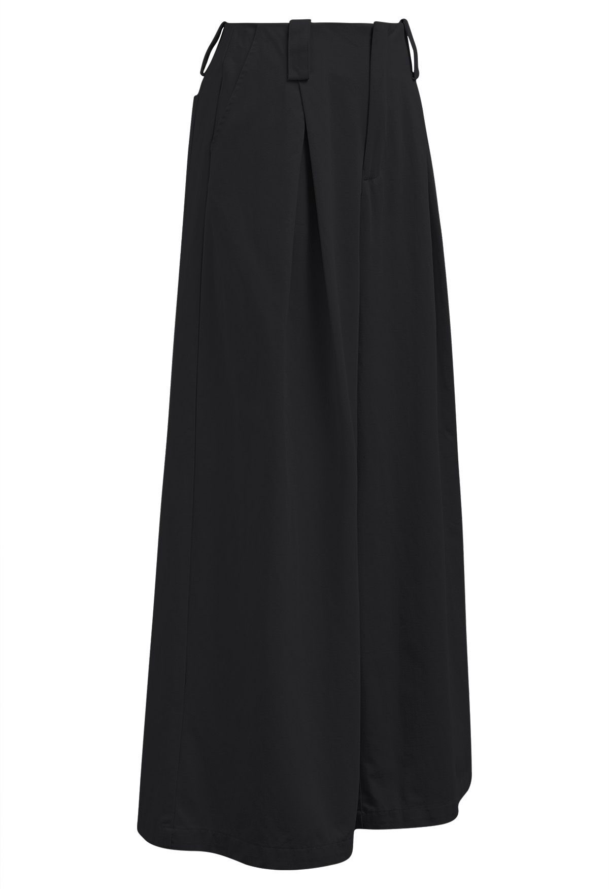 Comfortable Cotton Wide-Leg Pants in Black