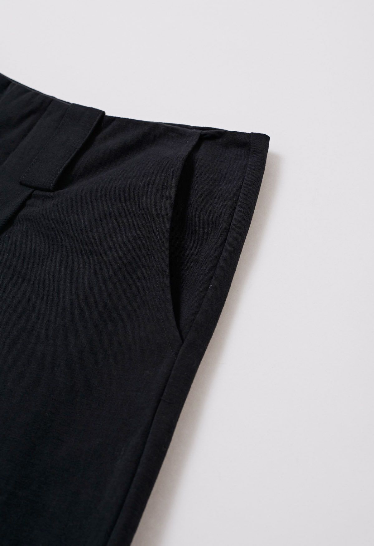 Comfortable Cotton Wide-Leg Pants in Black