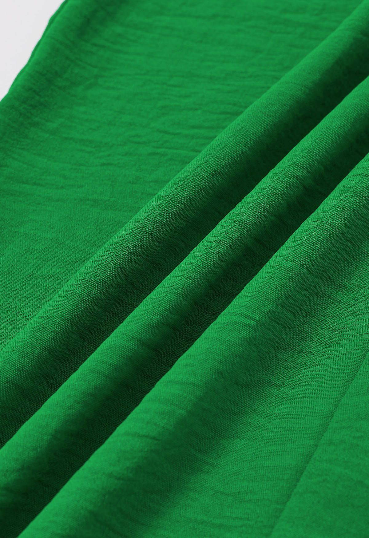 Sleek Bowknot Halter Neck Jumpsuit in Green