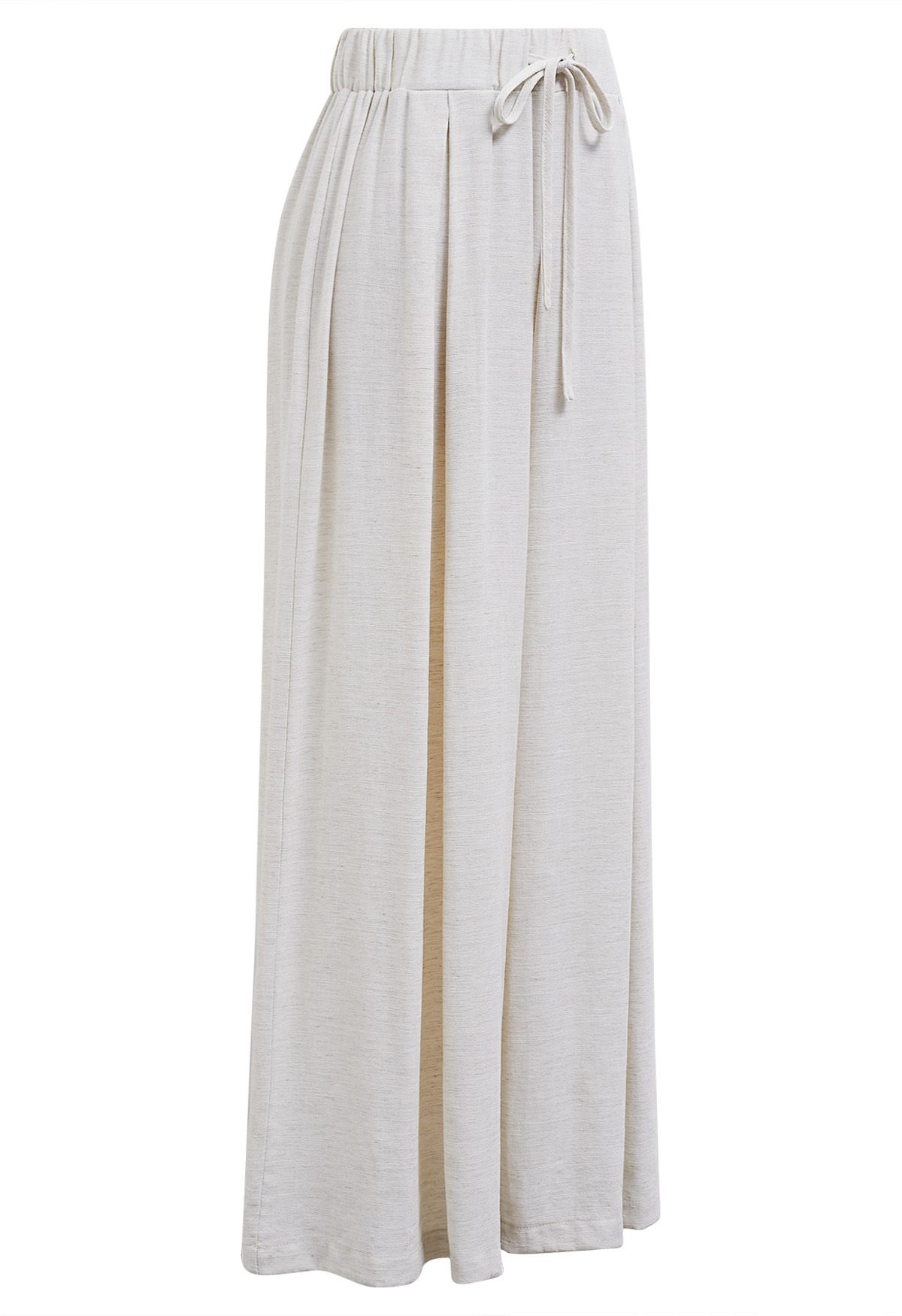 Casual Season Pleated Linen-Blend Pants in Linen