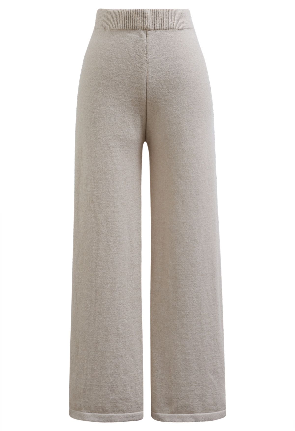 Leisurely Fake Two-Piece Knit Sweater and Pants Set in Linen