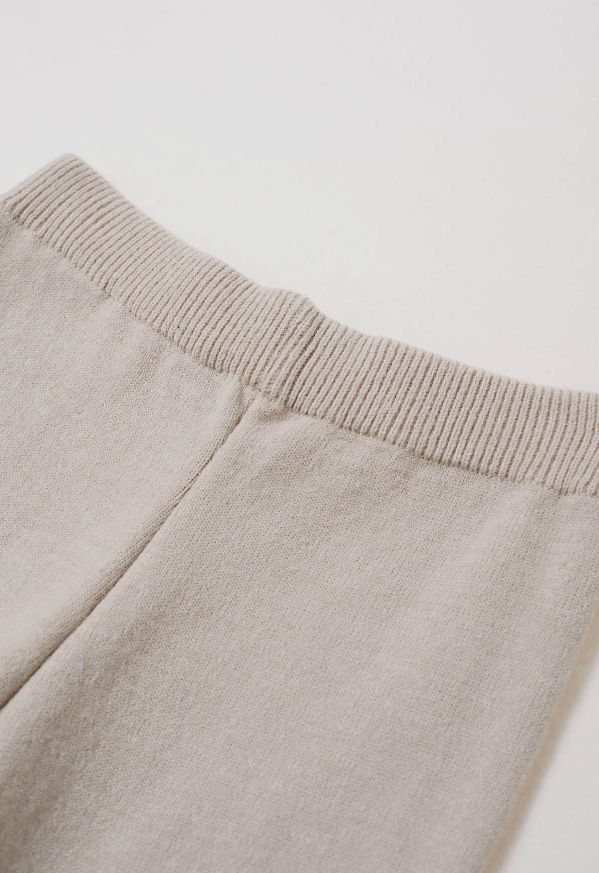 Leisurely Fake Two-Piece Knit Sweater and Pants Set in Linen