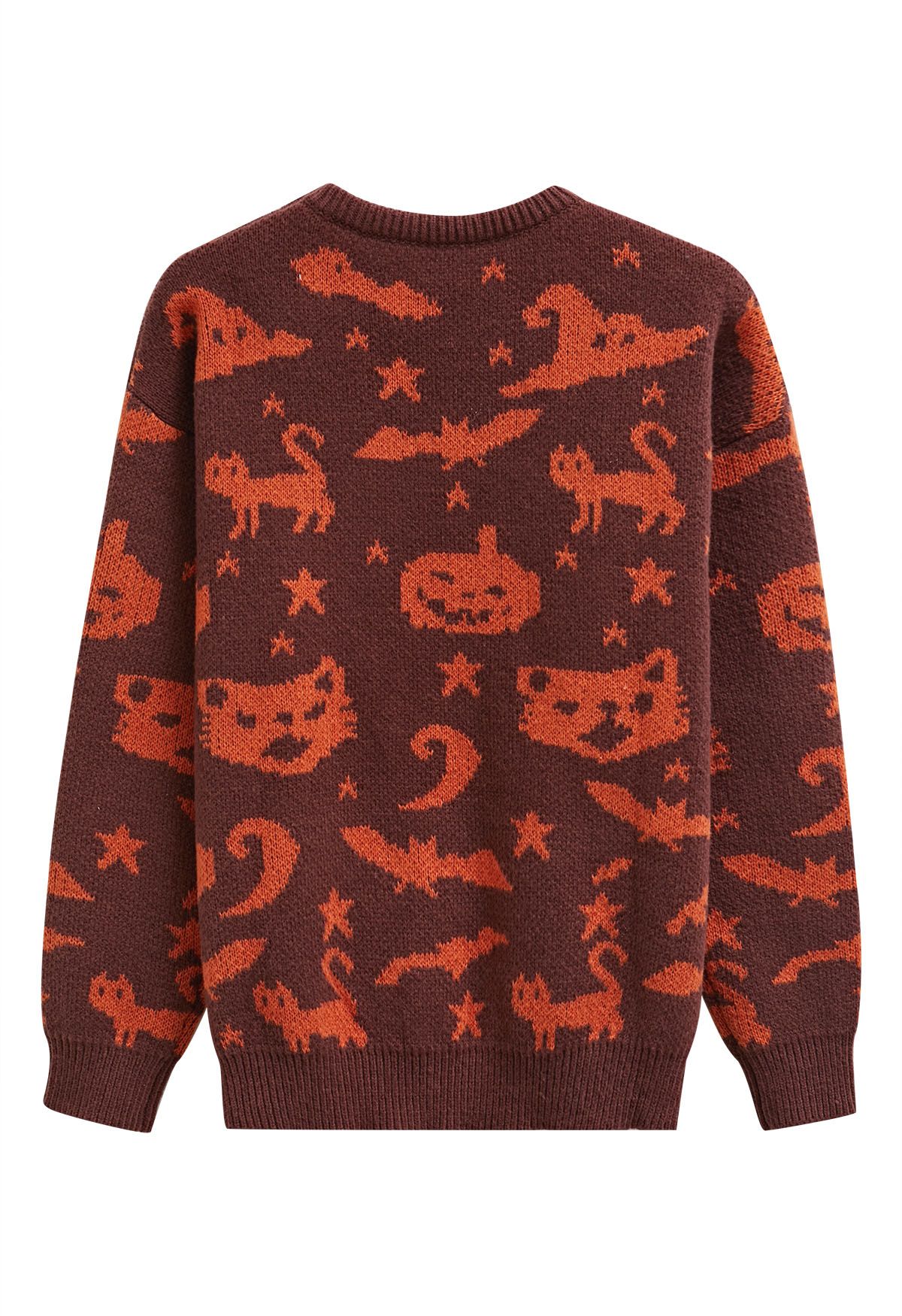 Enchanting Halloween Theme Knit Sweater