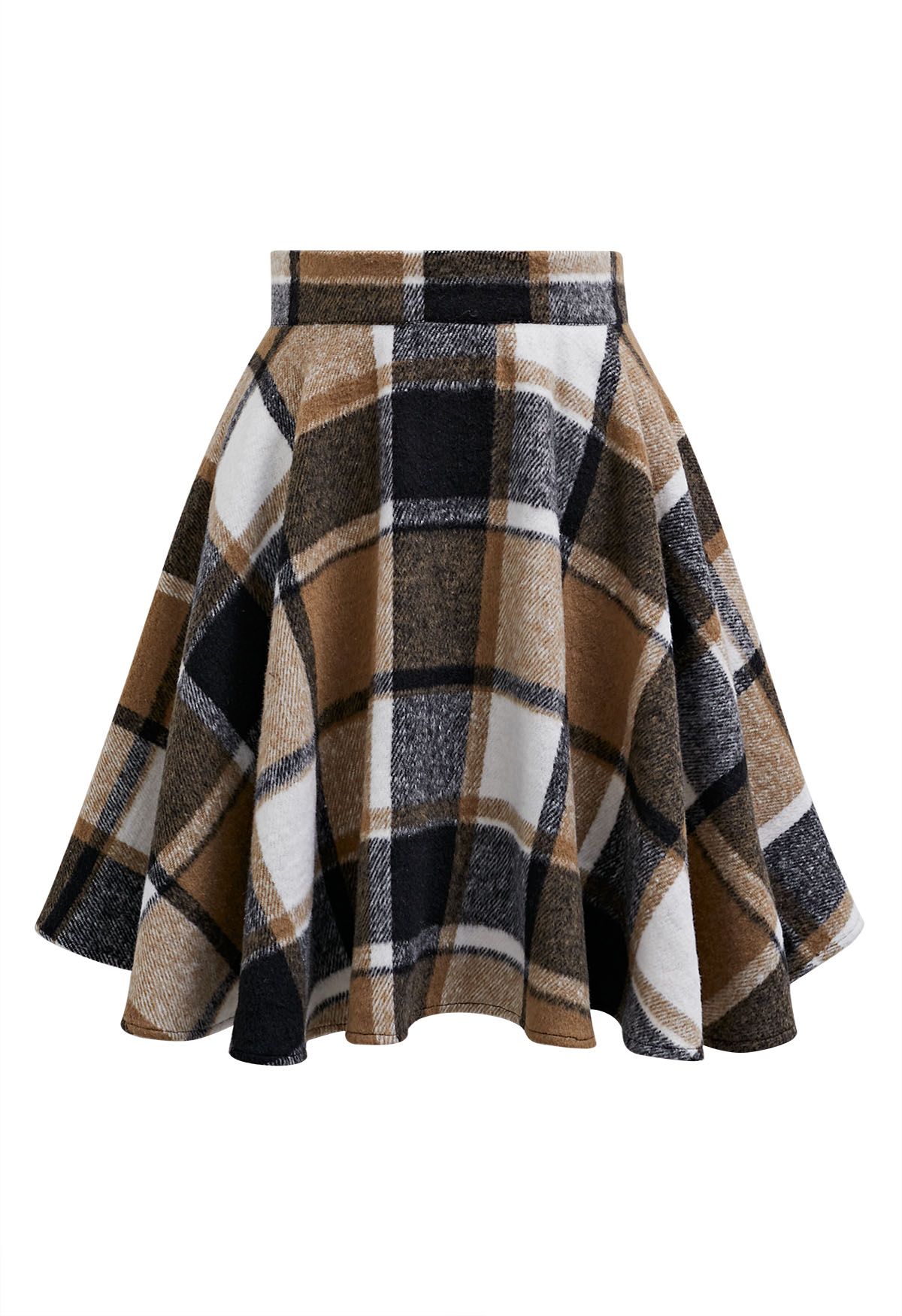 Crush-Worthy Plaid Flare Mini Skirt