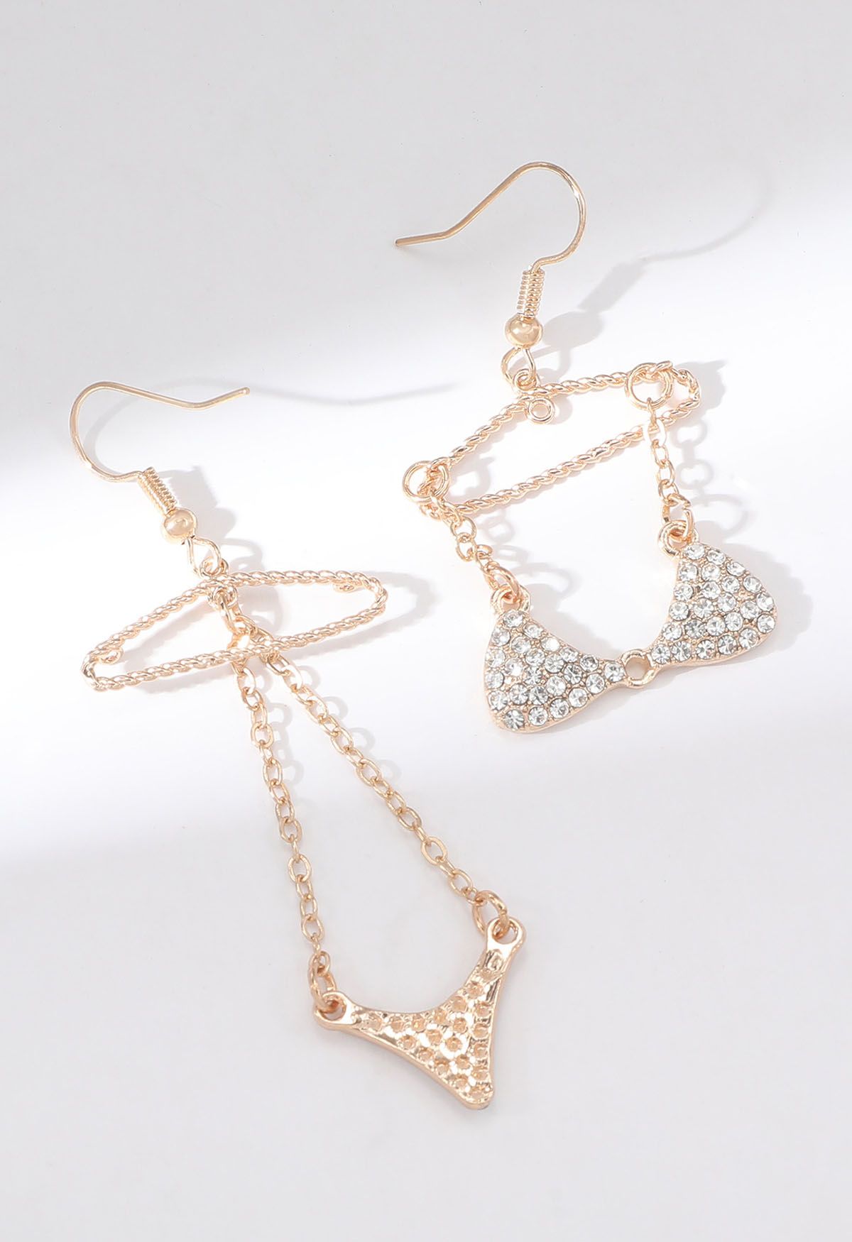 Bikini Set Zircon Hook Earrings