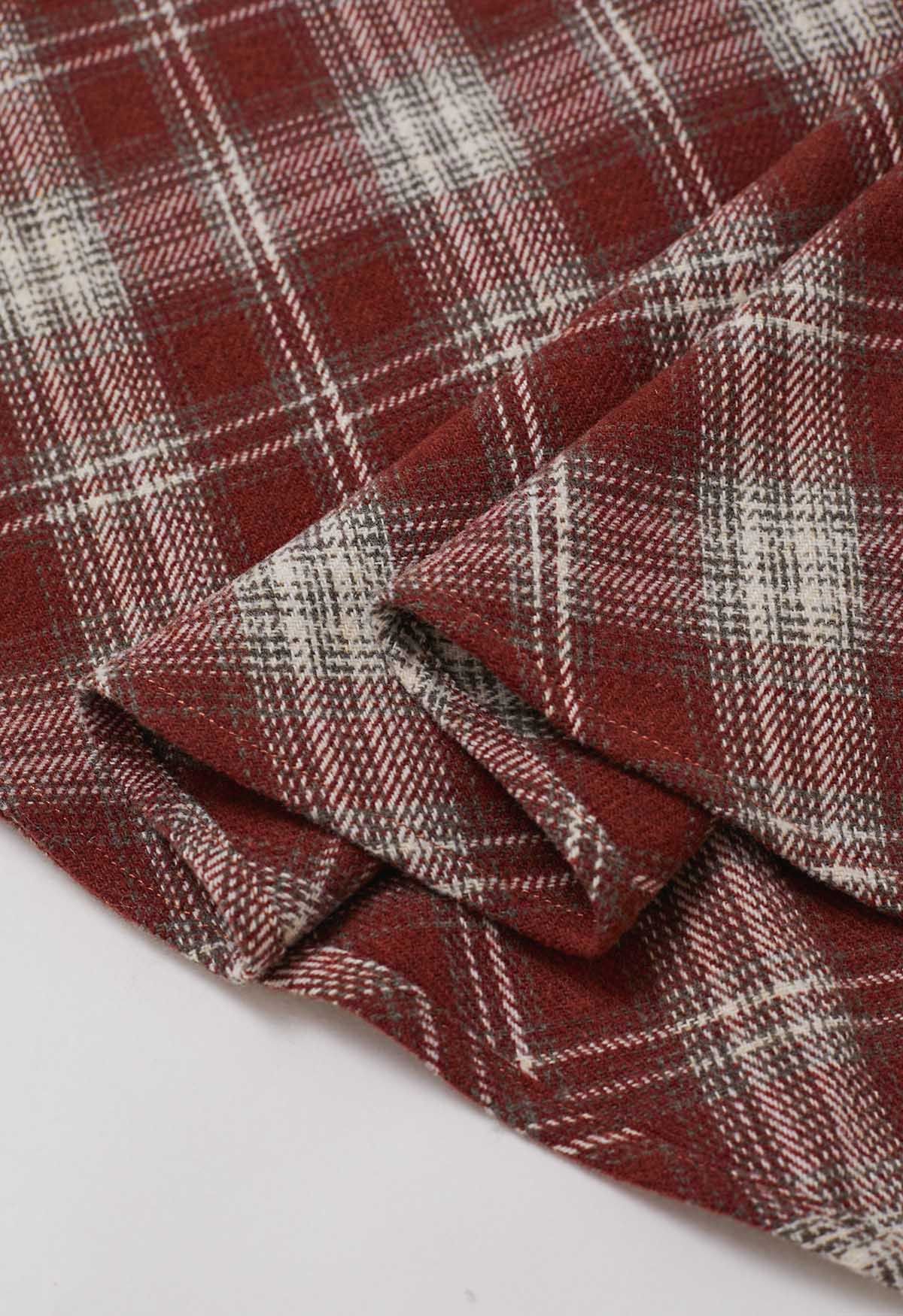 Timeless Tales Plaid Flare Skirt