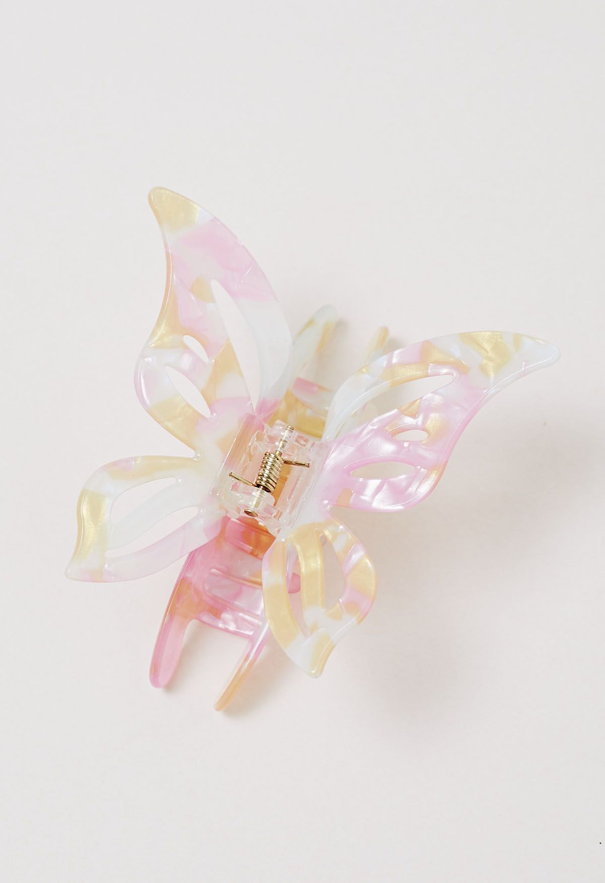 Dreaming Symphony Butterfly Hair Claw in Peach