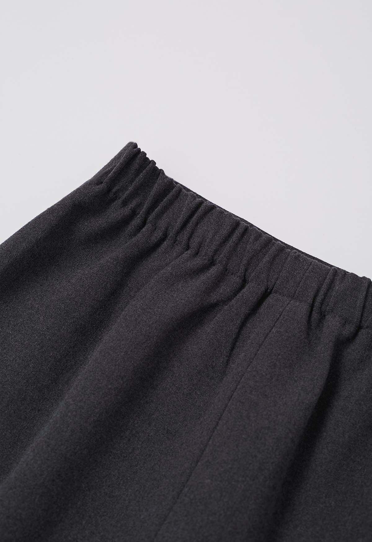 Timelessly Stylish Mini Bud Skirt in Smoke