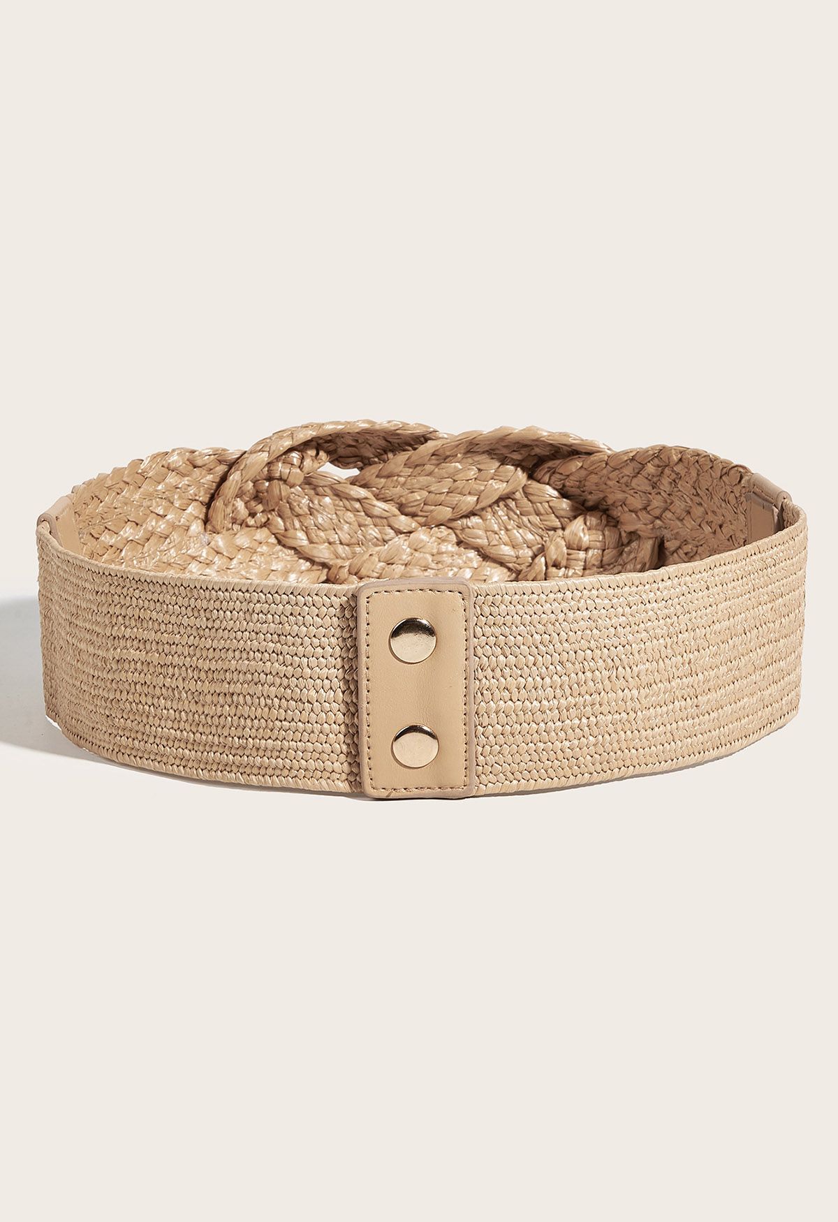 Boho Knot Woven Straw Belt