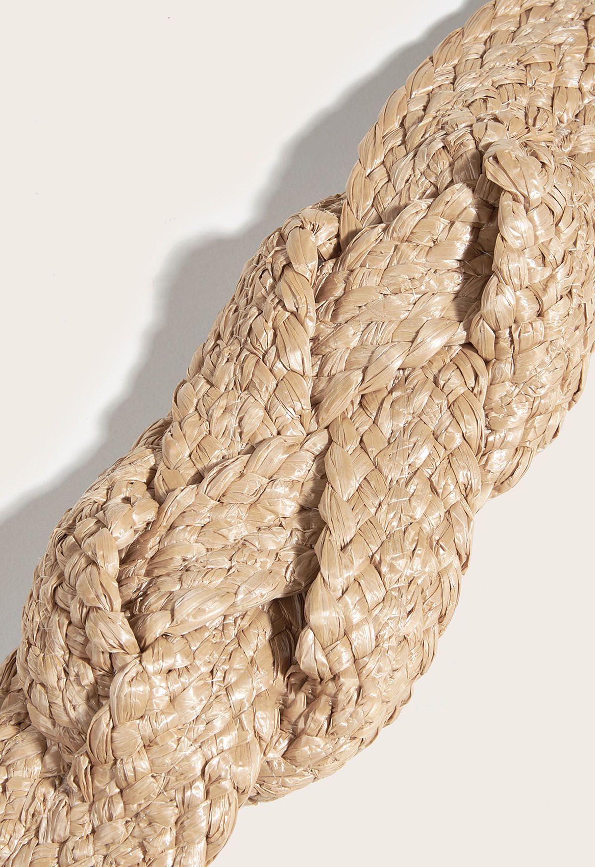 Boho Knot Woven Straw Belt