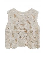 Bohemian Cutwork Crochet Sleeveless Top