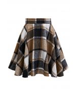 Crush-Worthy Plaid Flare Mini Skirt