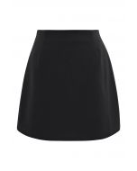 Timelessly Stylish Mini Bud Skirt in Black