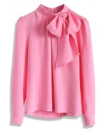 Kiss Me Bow Top من Candy Pink